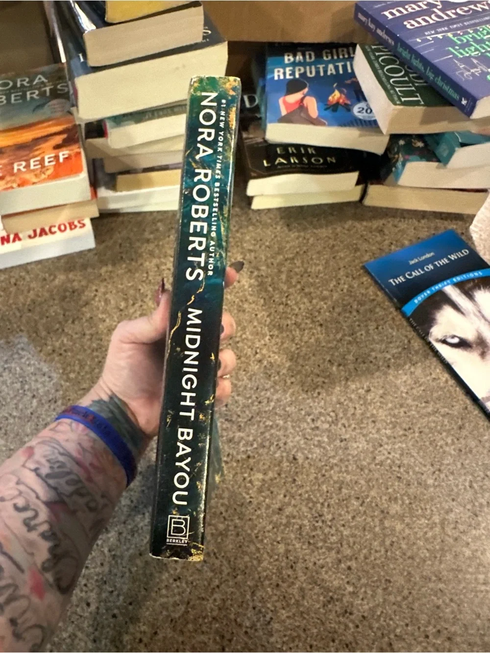 Midnight Bayou Decorative Book Cover in Teal and Black